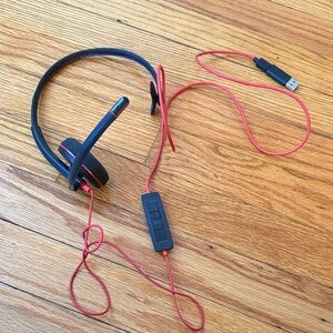 Black and Red USB Headset